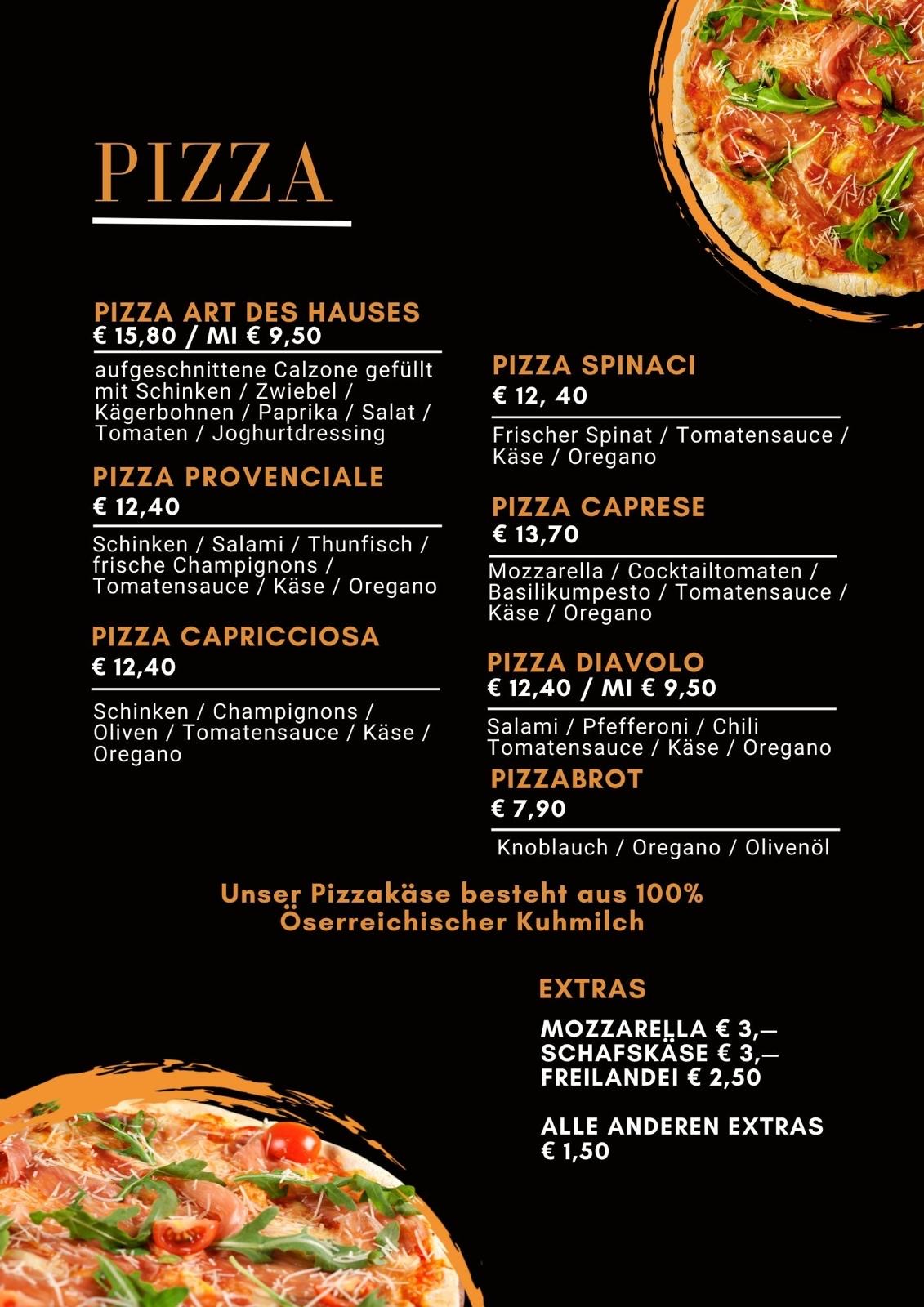 Speisekarte Restaurant Gabriel Irdning