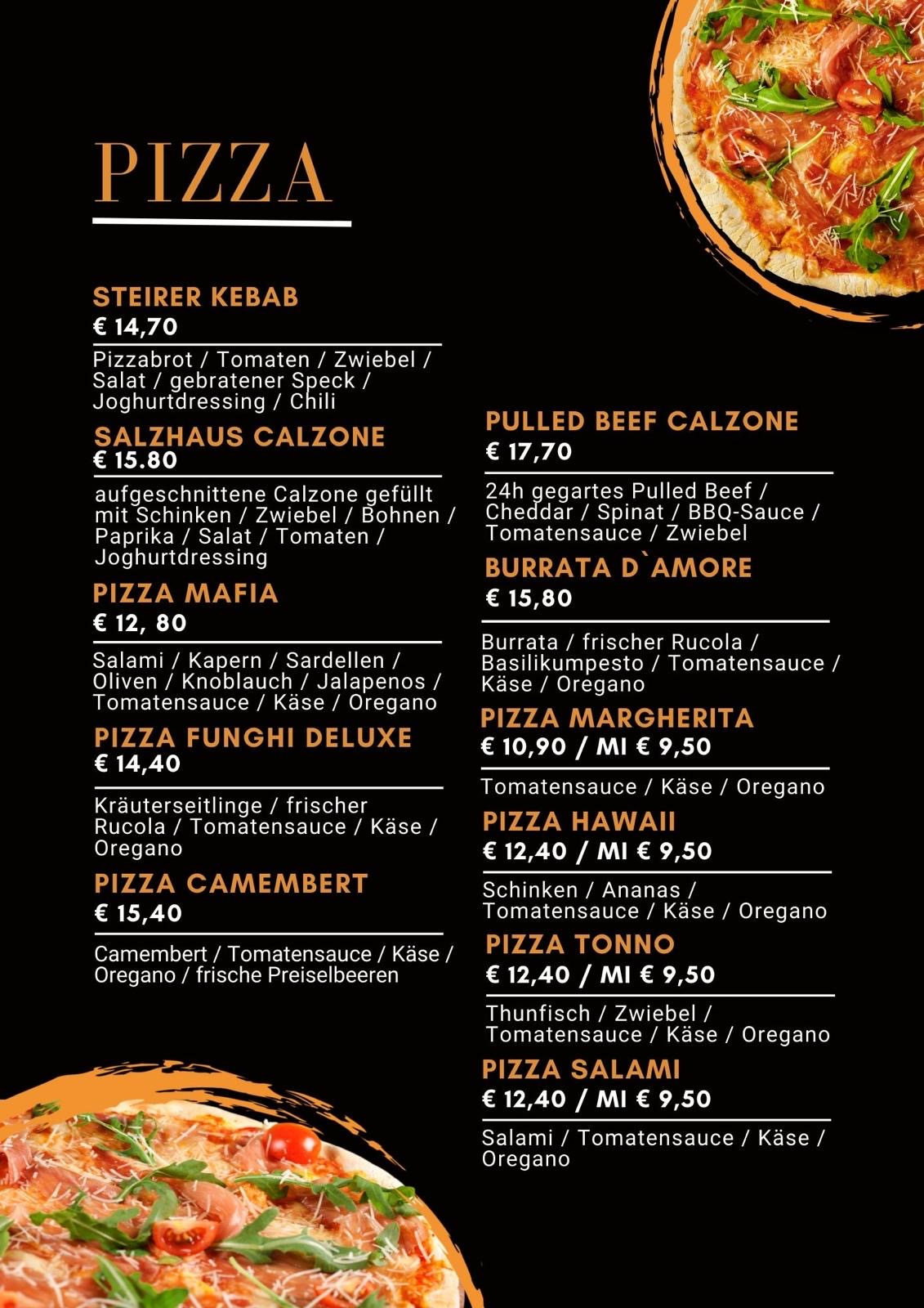 Speisekarte Restaurant Gabriel Irdning