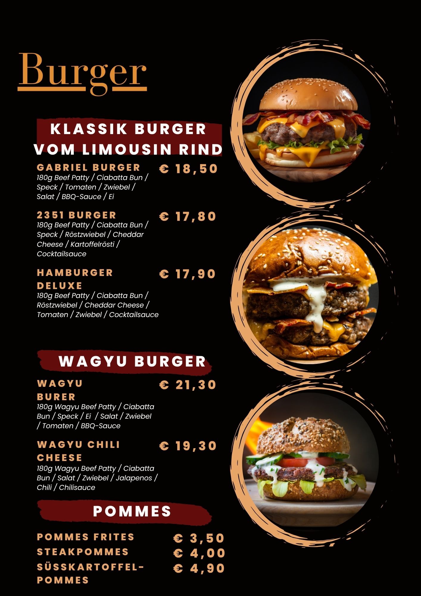 Speisekarte Restaurant Gabriel Irdning